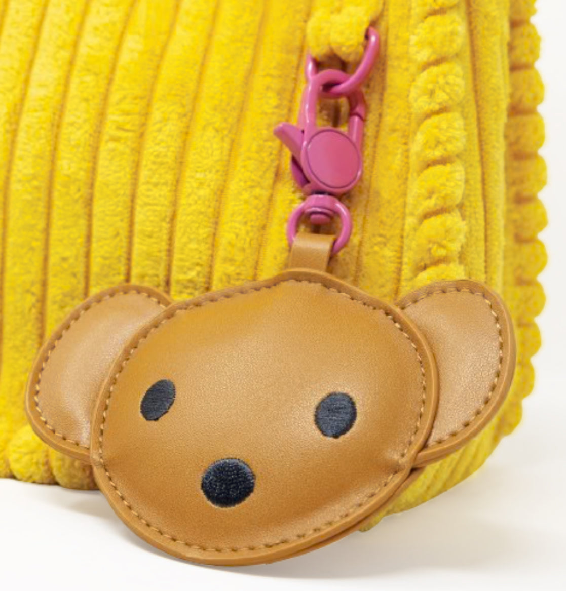 Miffy Corduroy Baguette Crossbody Bag with Bag Charm