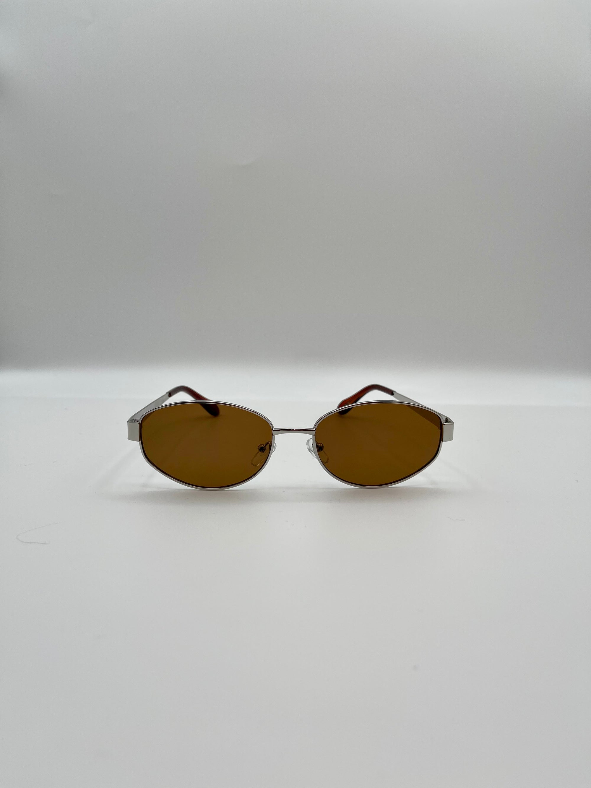 Oval Sunglasses, Metal Frame