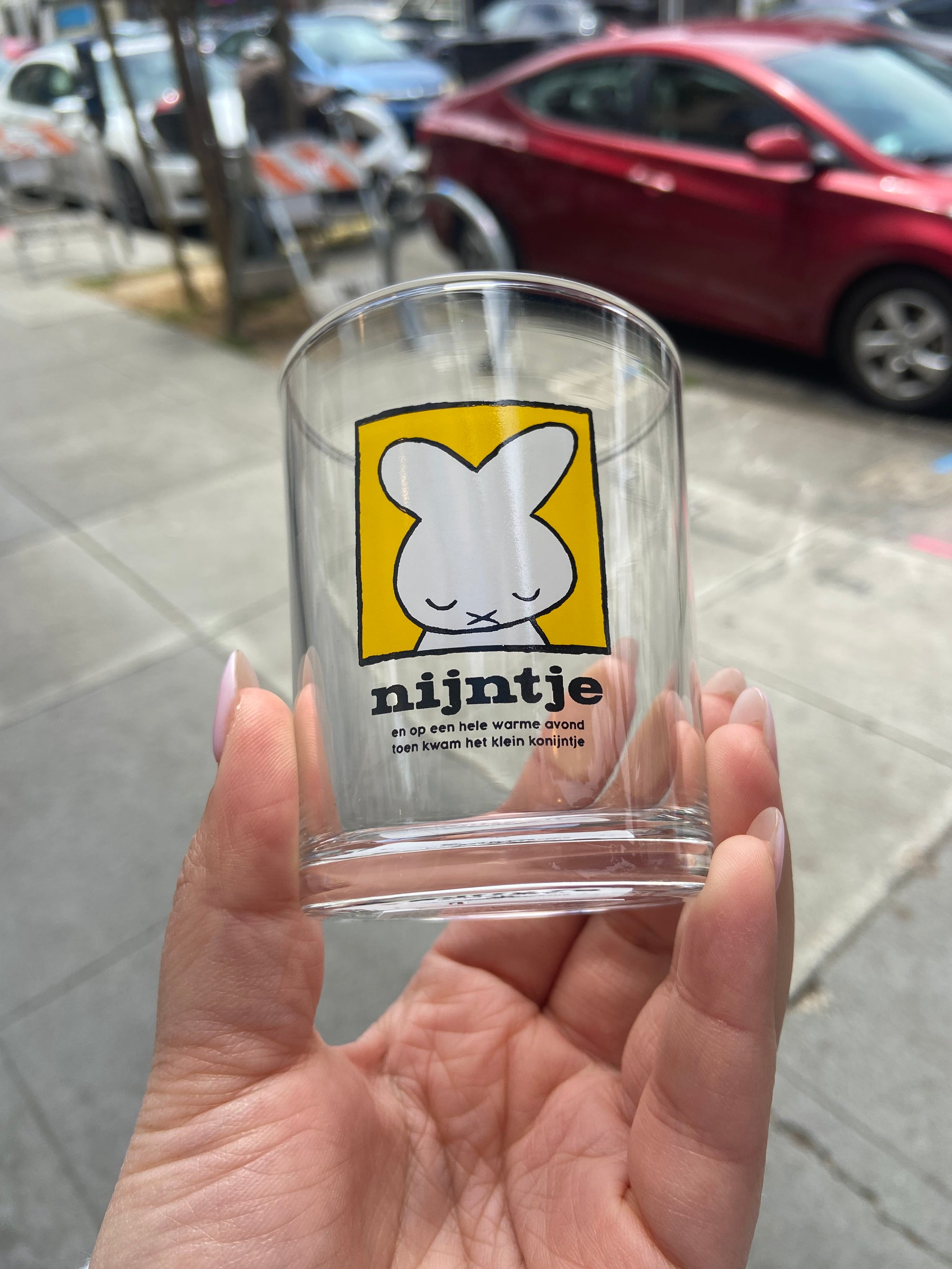 Miffy Glass Cup, 70th Anniversary, Yellow