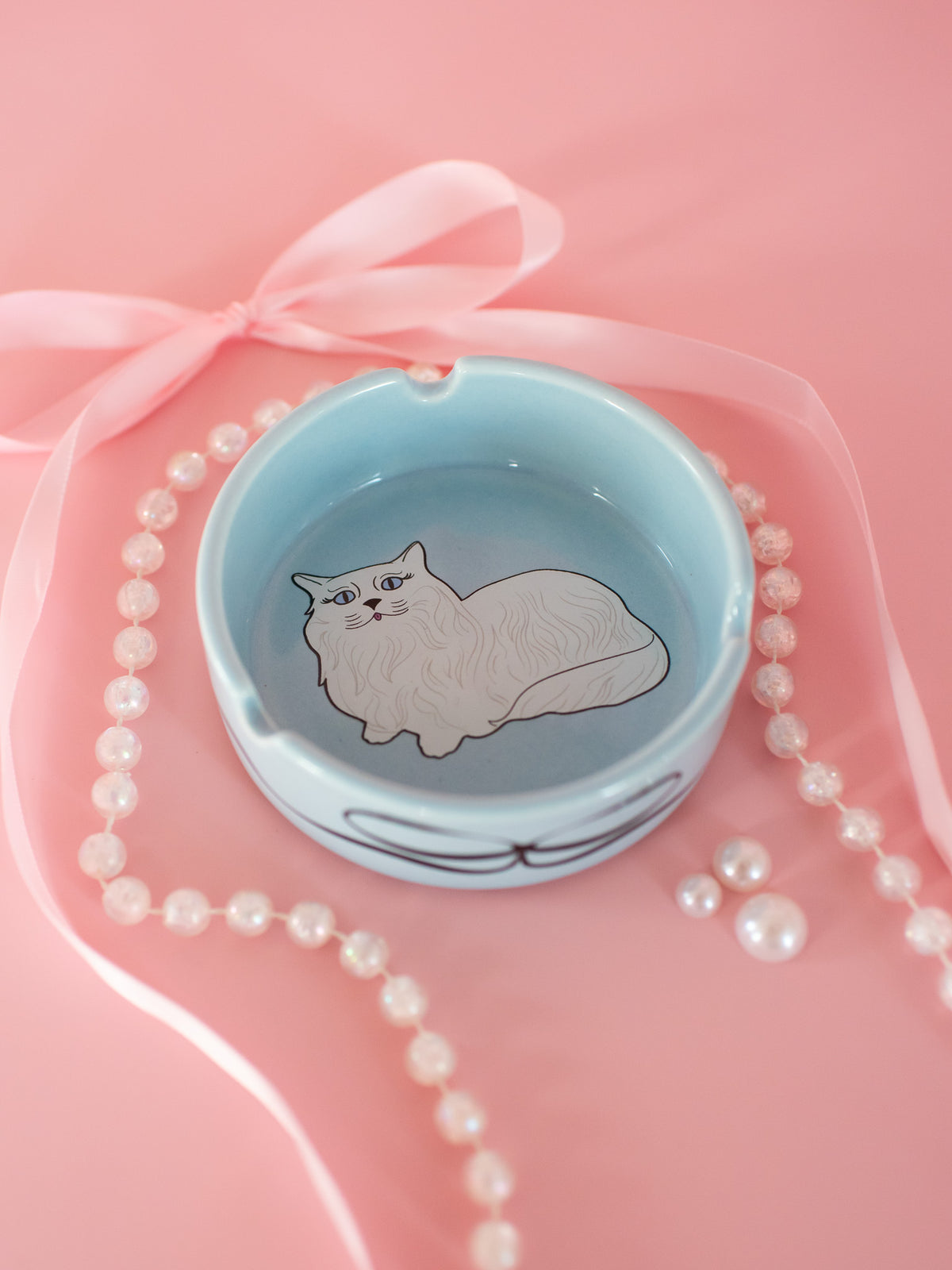 Miss Kitty Ceramic Ash Tray