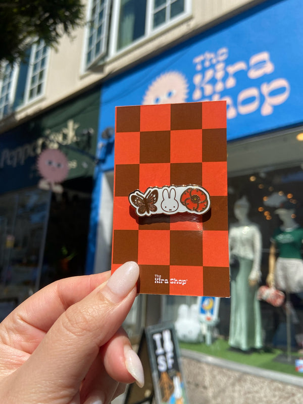 Miffy SF Butterfly Poppy Enamel Pin