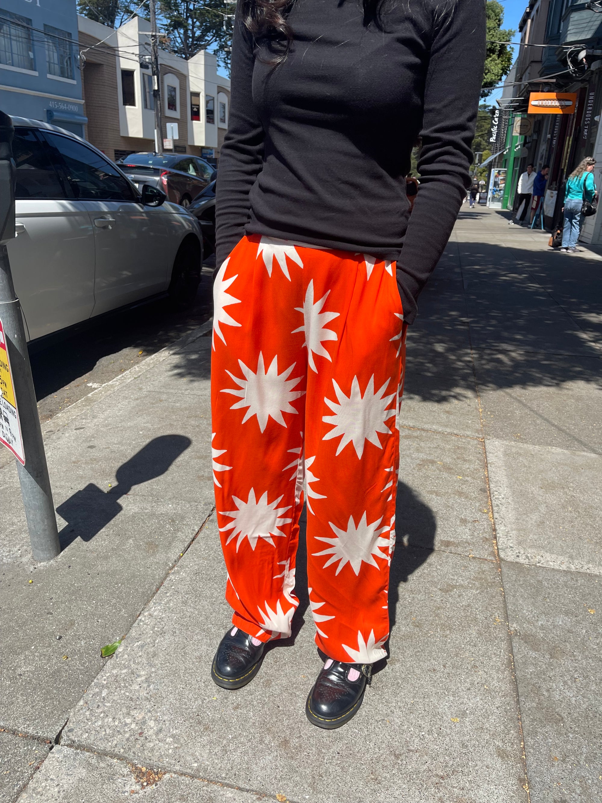 Trousers, Orange Sun