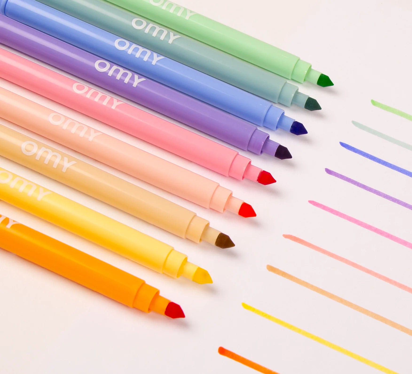 Pastel Markers, Set of 9