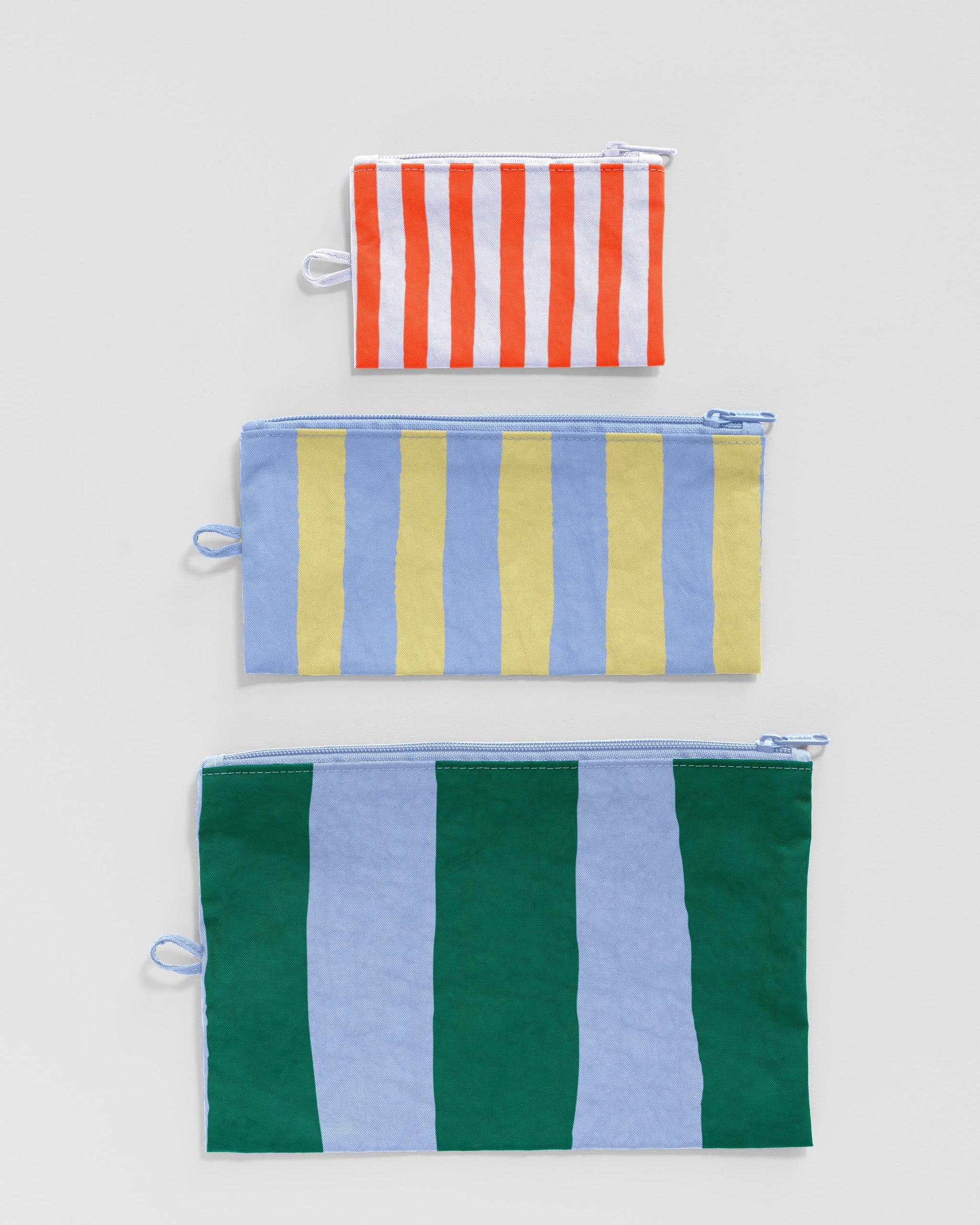 Flat Pouch Set, Painted Stripe