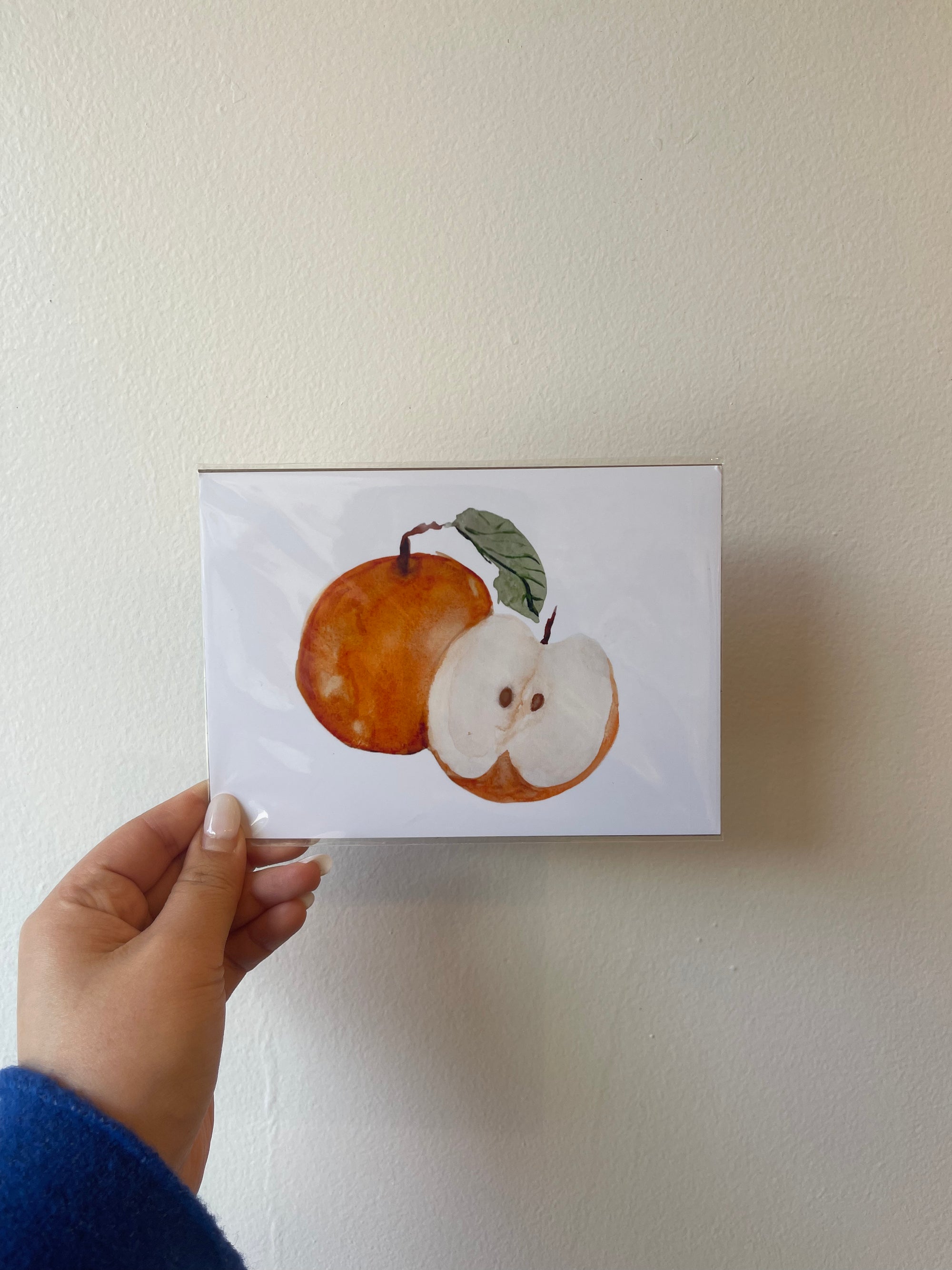 Asian Pear Watercolor Mini Print