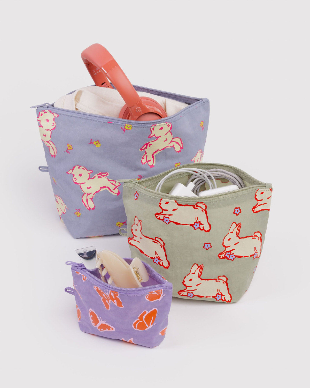 Go Pouch Set, Spring Animals