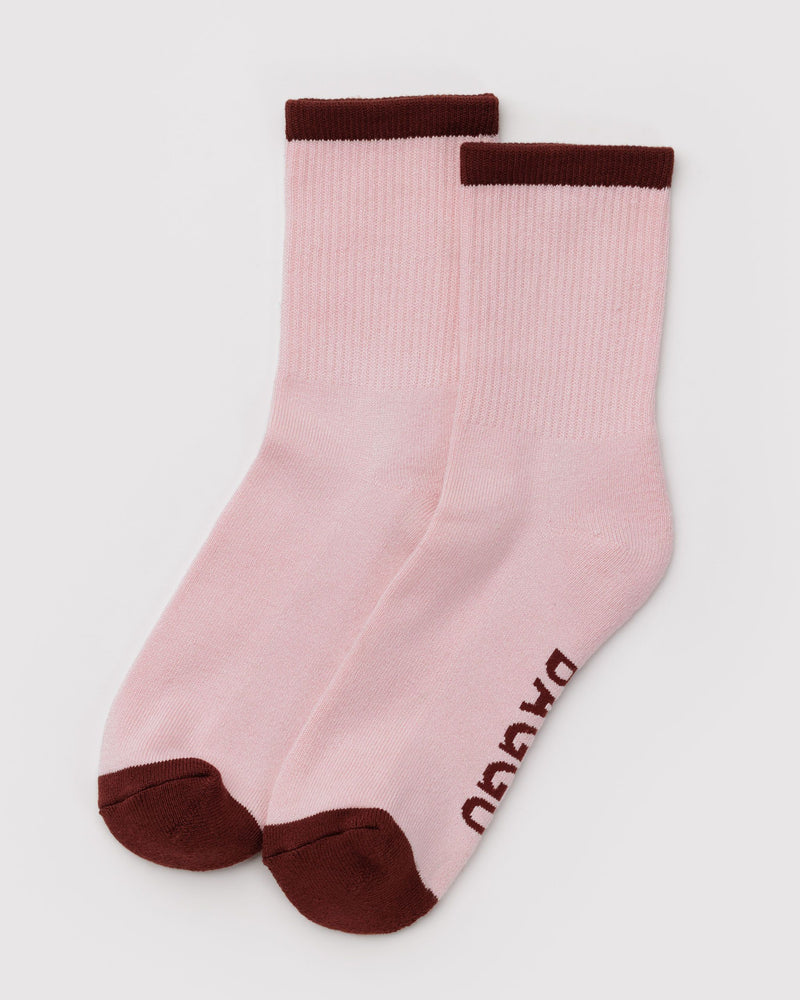 Ribbed Sock, Blush Mix
