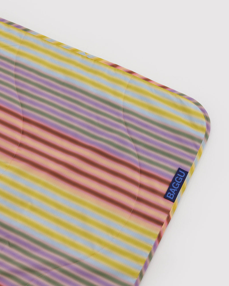 Puffy Picnic Blanket, Gradient Stripe Multi