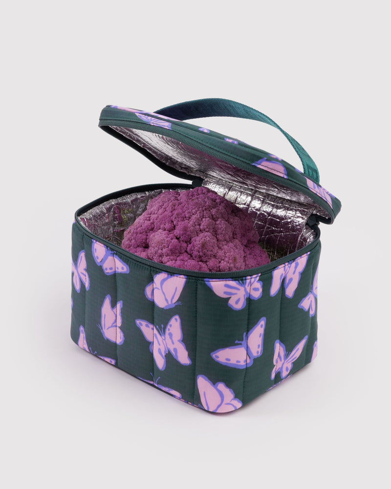 Puffy Lunch Bag, Butterflies