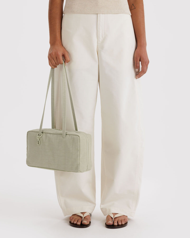 Nylon Bowler Bag,  Celadon