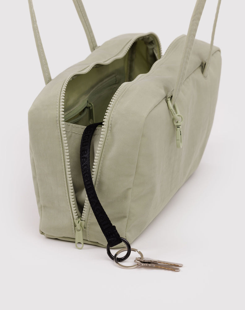 Nylon Bowler Bag,  Celadon