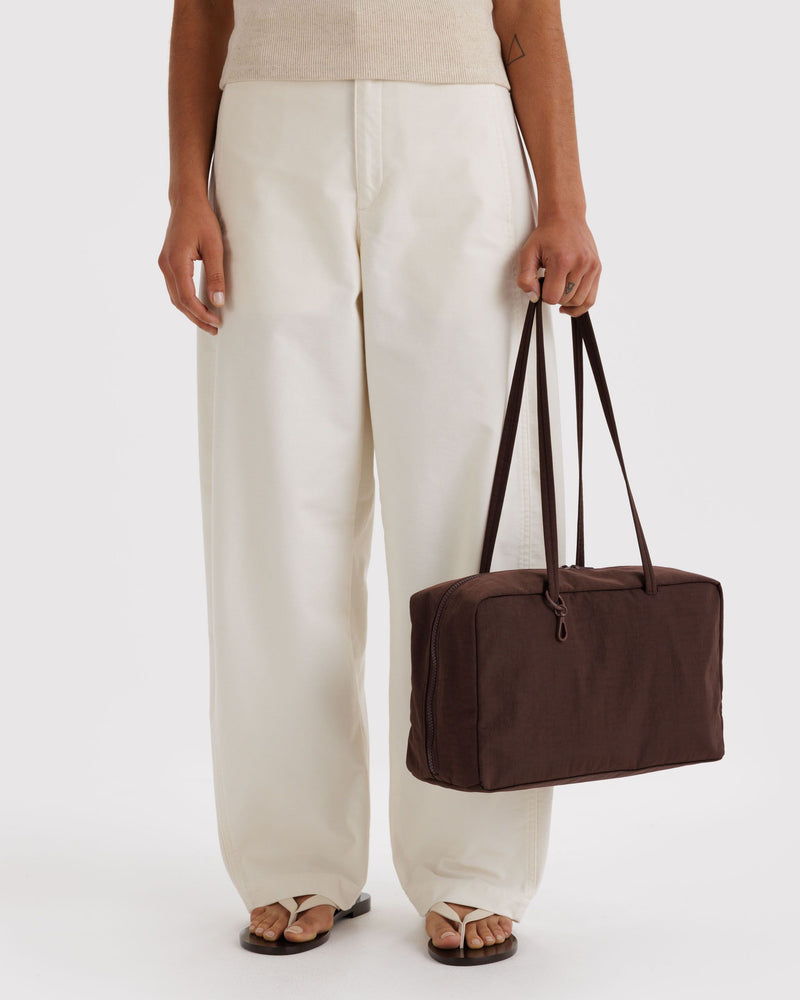 Medium Bowler Bag, Coffee