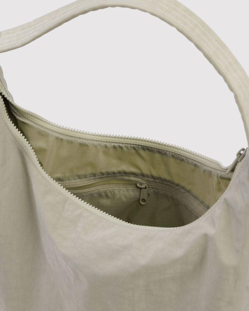 Nylon Shoulder Bag, Celadon