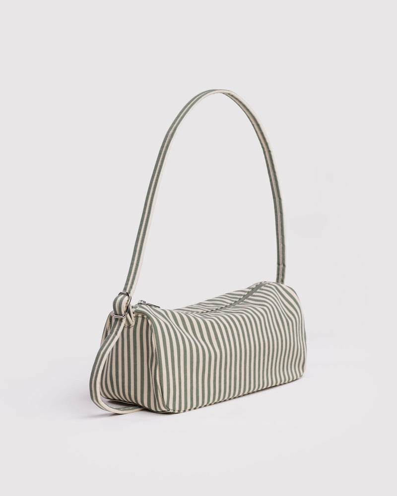 Nylon Loaf Bag, Sage Stripe