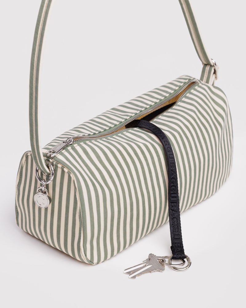 Nylon Loaf Bag, Sage Stripe