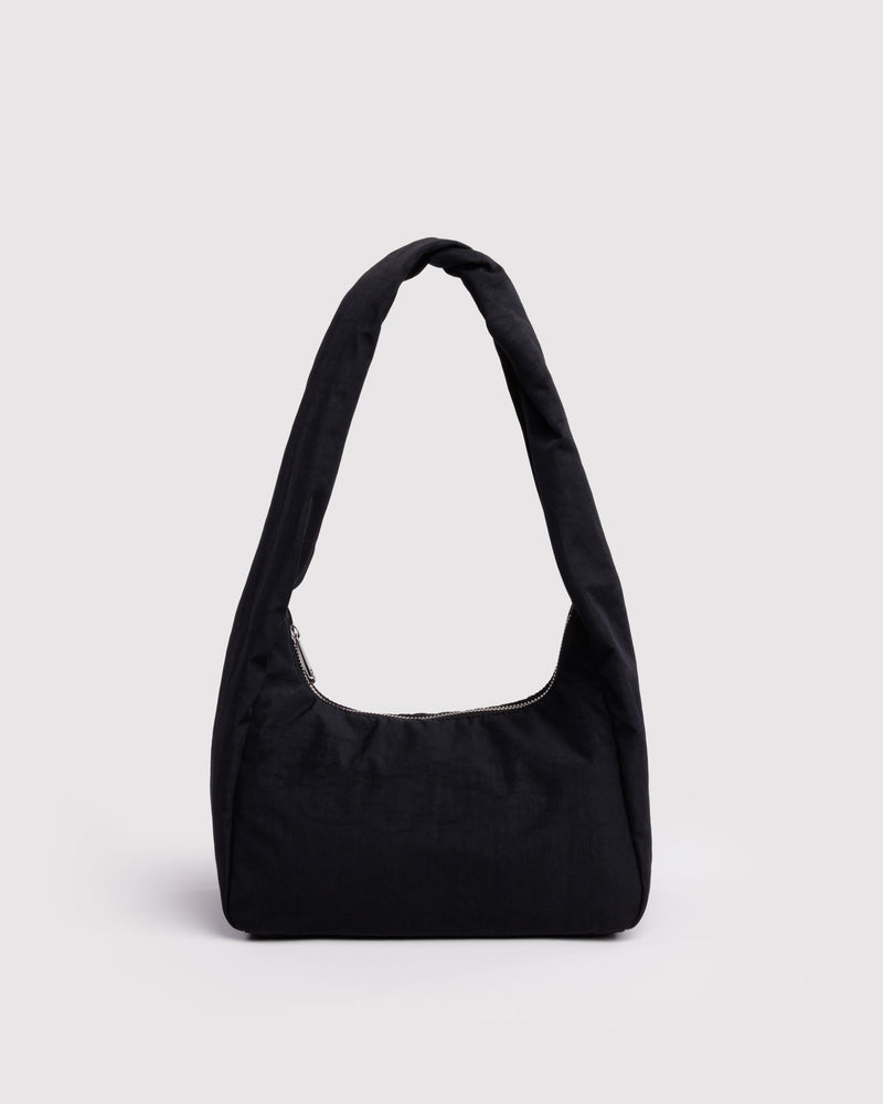 Small Nylon Meringue Bag, Black