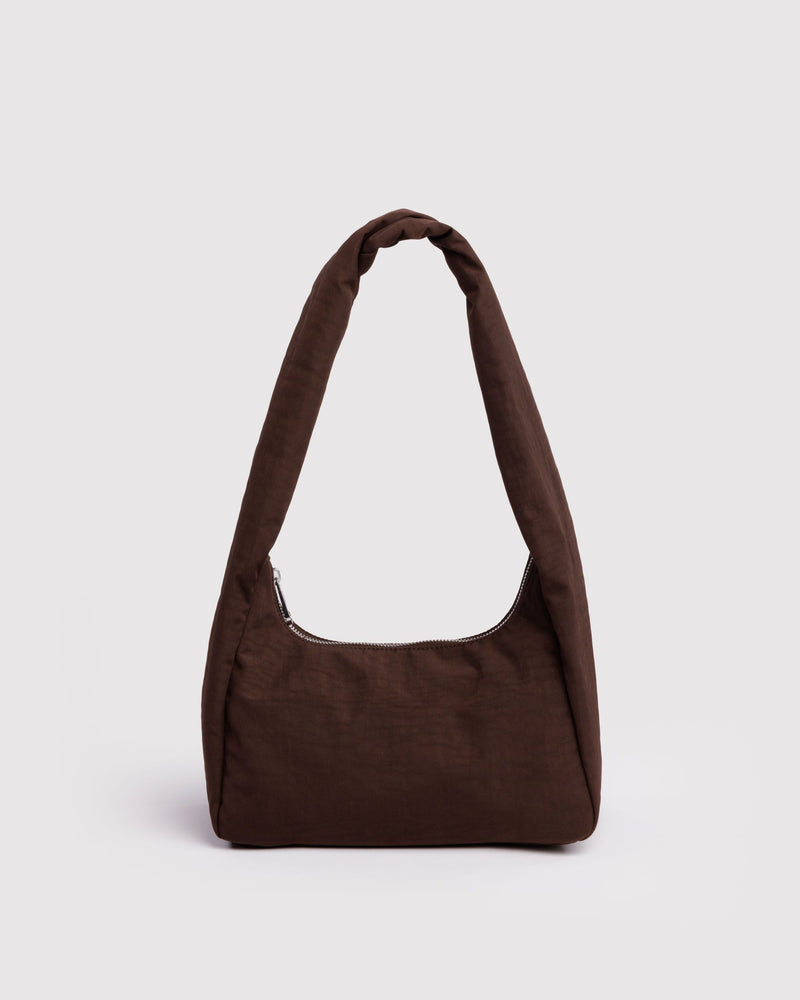 Small Nylon Meringue Bag, Coffee