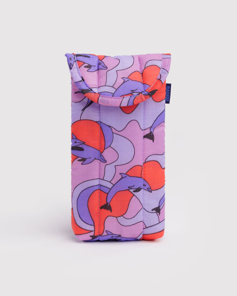 Puffy Glasses Sleeve, Dolphins