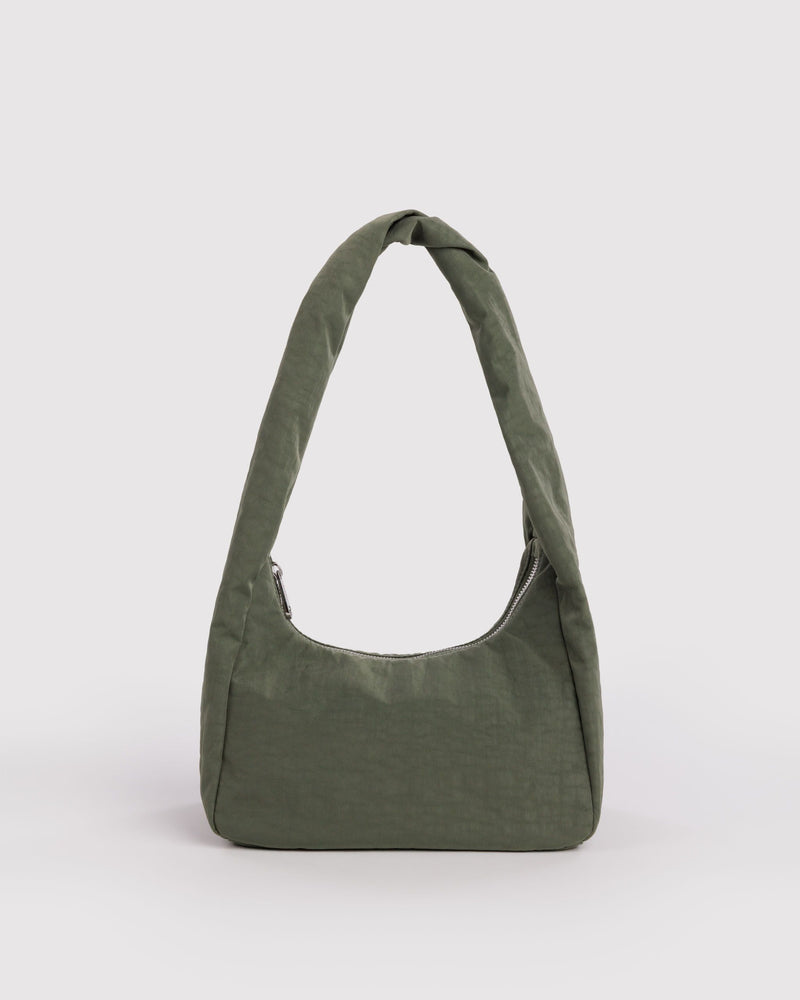 Small Nylon Meringue Bag, Caper