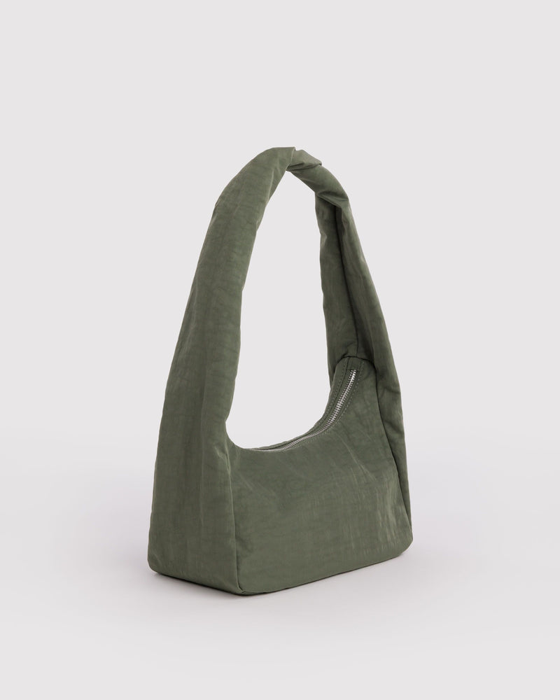 Small Nylon Meringue Bag, Caper