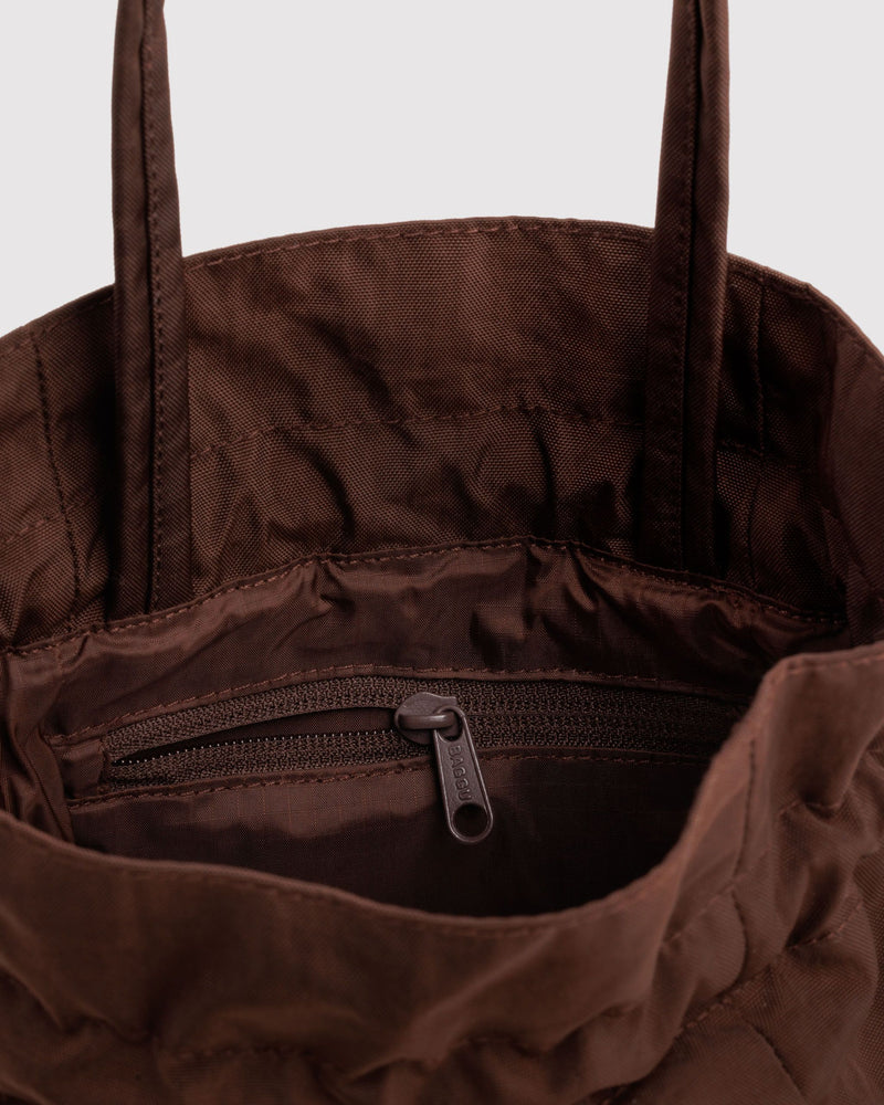 Nylon Drawstring Bag, Coffee