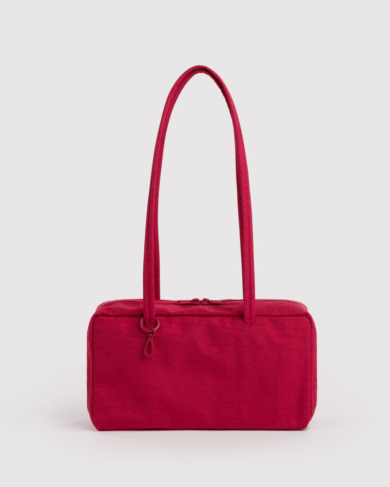 Nylon Bowler Bag, Cherry