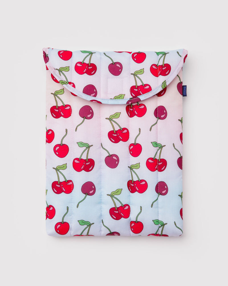 Puffy Laptop Sleeve 13"/14", Cherries