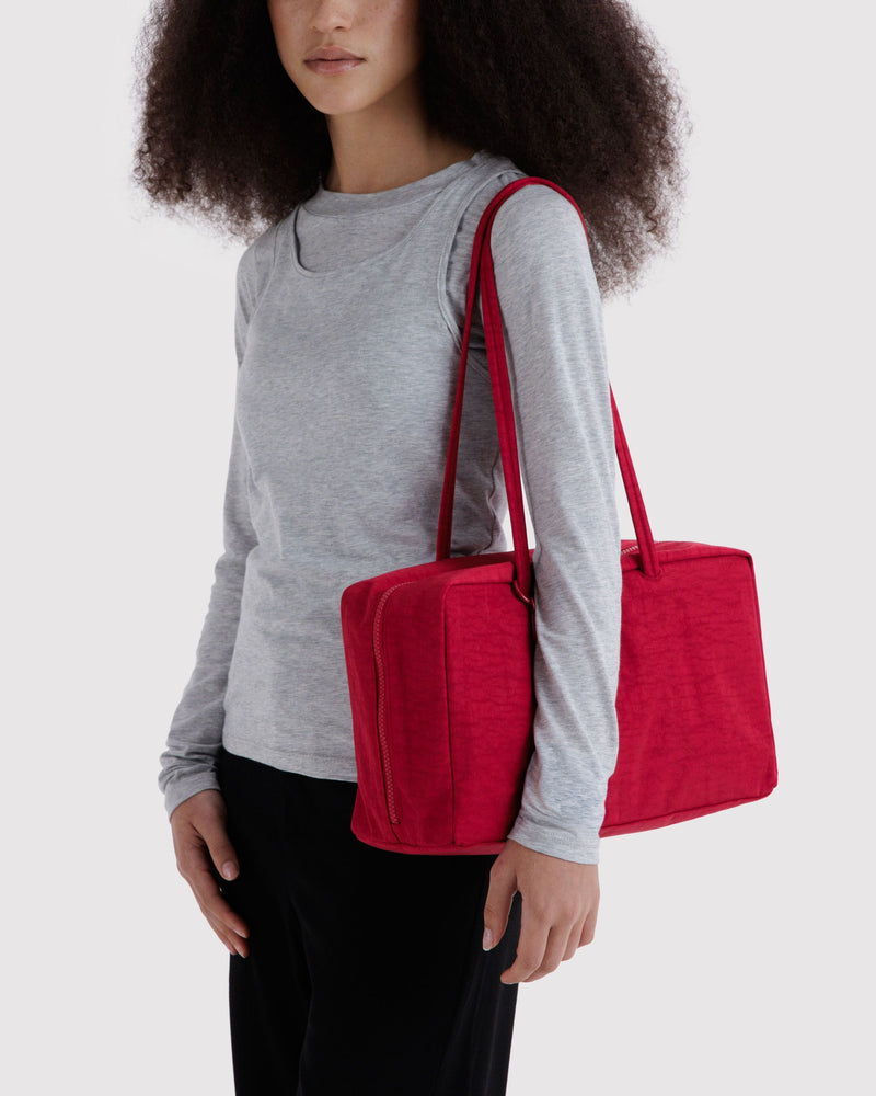 Medium Bowler Bag, Cherry