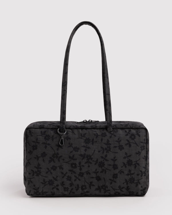 Medium Bowler Bag, Charcoal Ditsy Floral