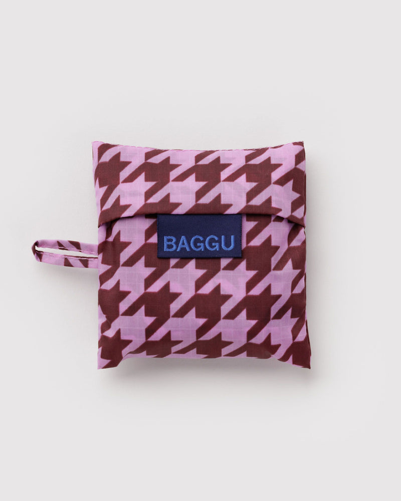 Baby Baggu, Pink Houndstooth
