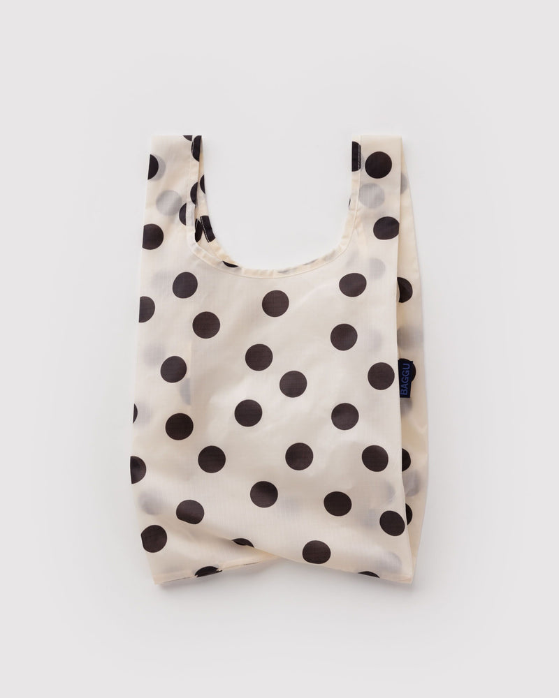 Baby Baggu, Cream and Black Polka Dot