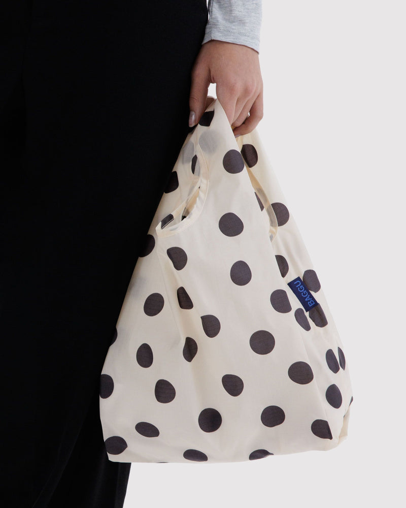 Baby Baggu, Cream and Black Polka Dot