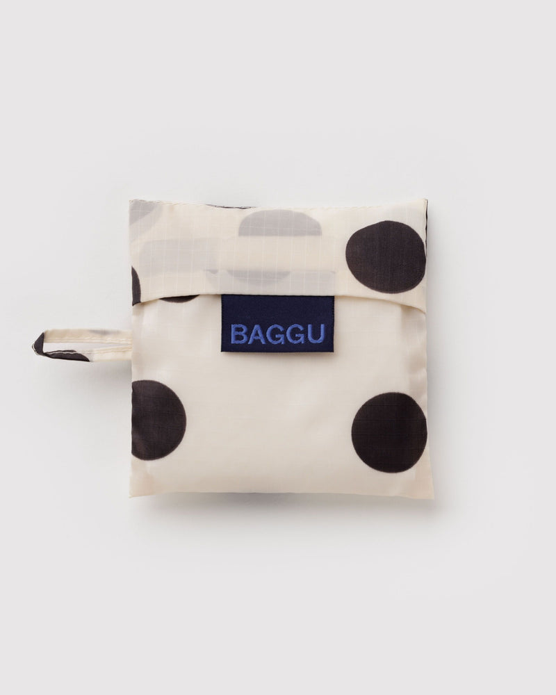Baby Baggu, Cream and Black Polka Dot