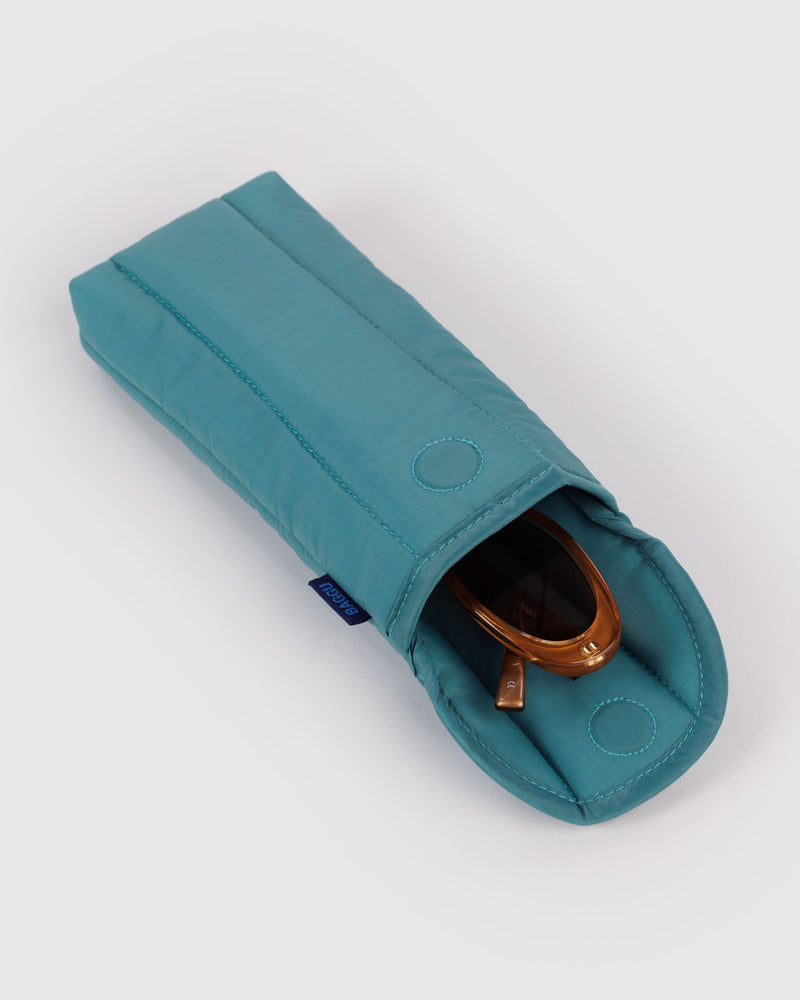 Puffy Glasses Sleeve, Peacock