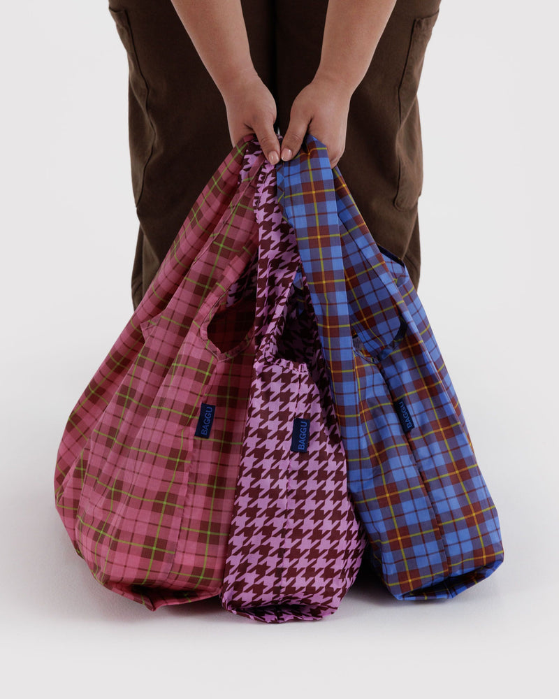 Standard Baggu Set of 3, Check Mix