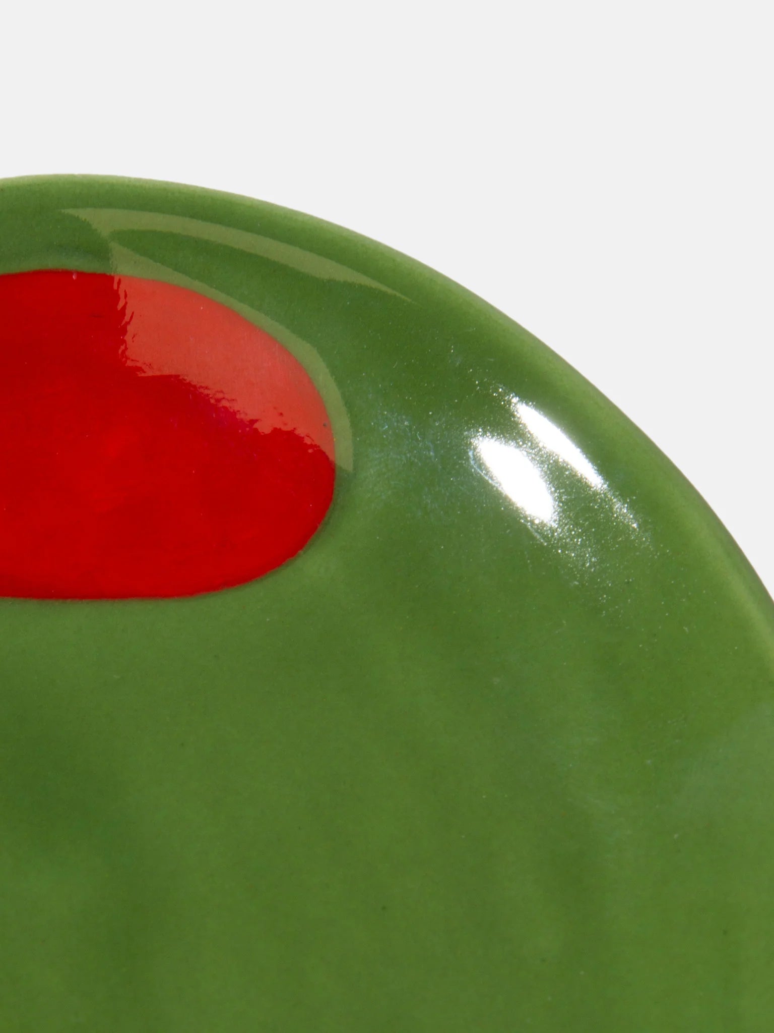 Ceramic Trinket Tray, Olive