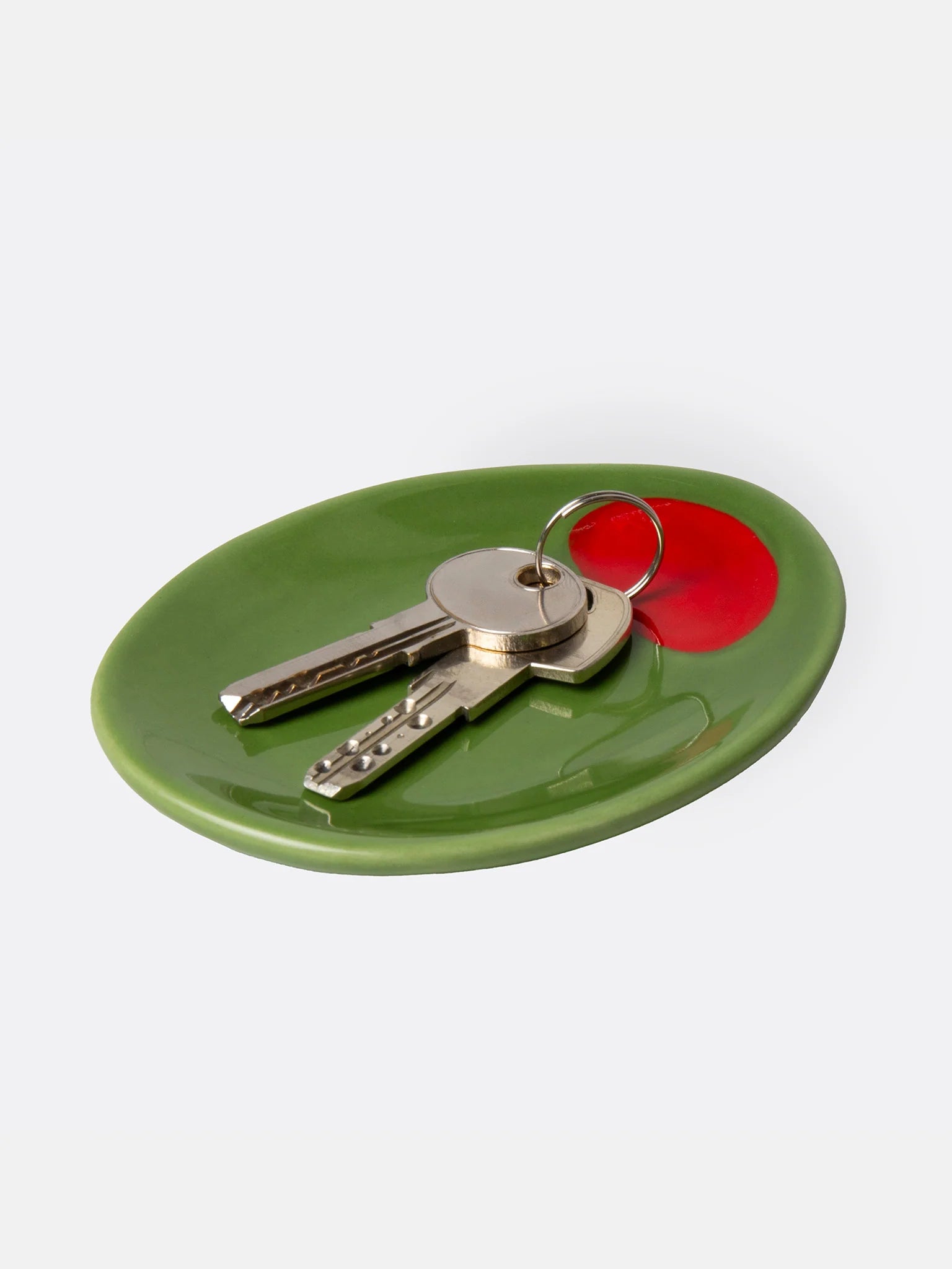 Ceramic Trinket Tray, Olive