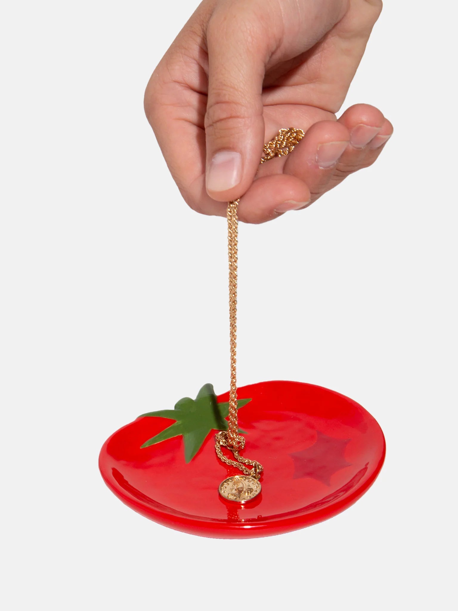 Ceramic Trinket Tray, Tomato