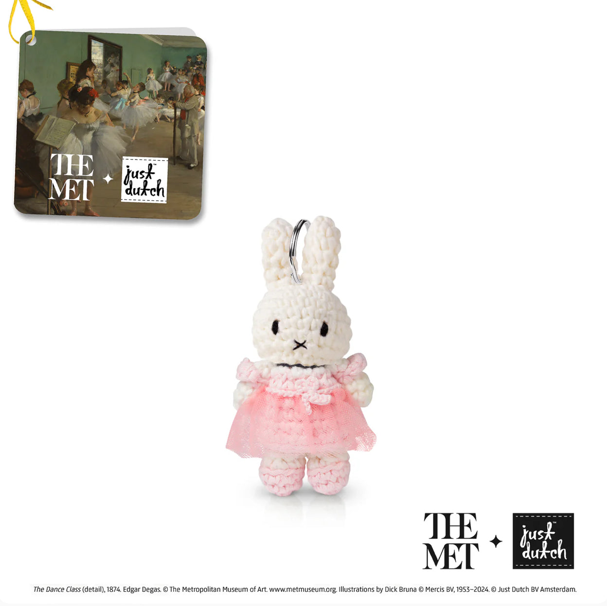 Miffy Knit Keychain, Degas