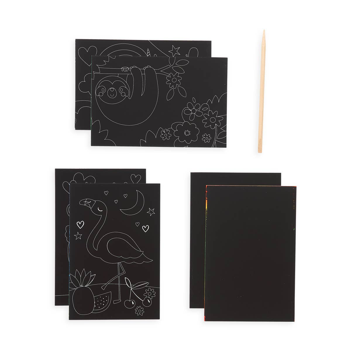 Mini Scratch & Scribble Art Kit, Funtastic Friends