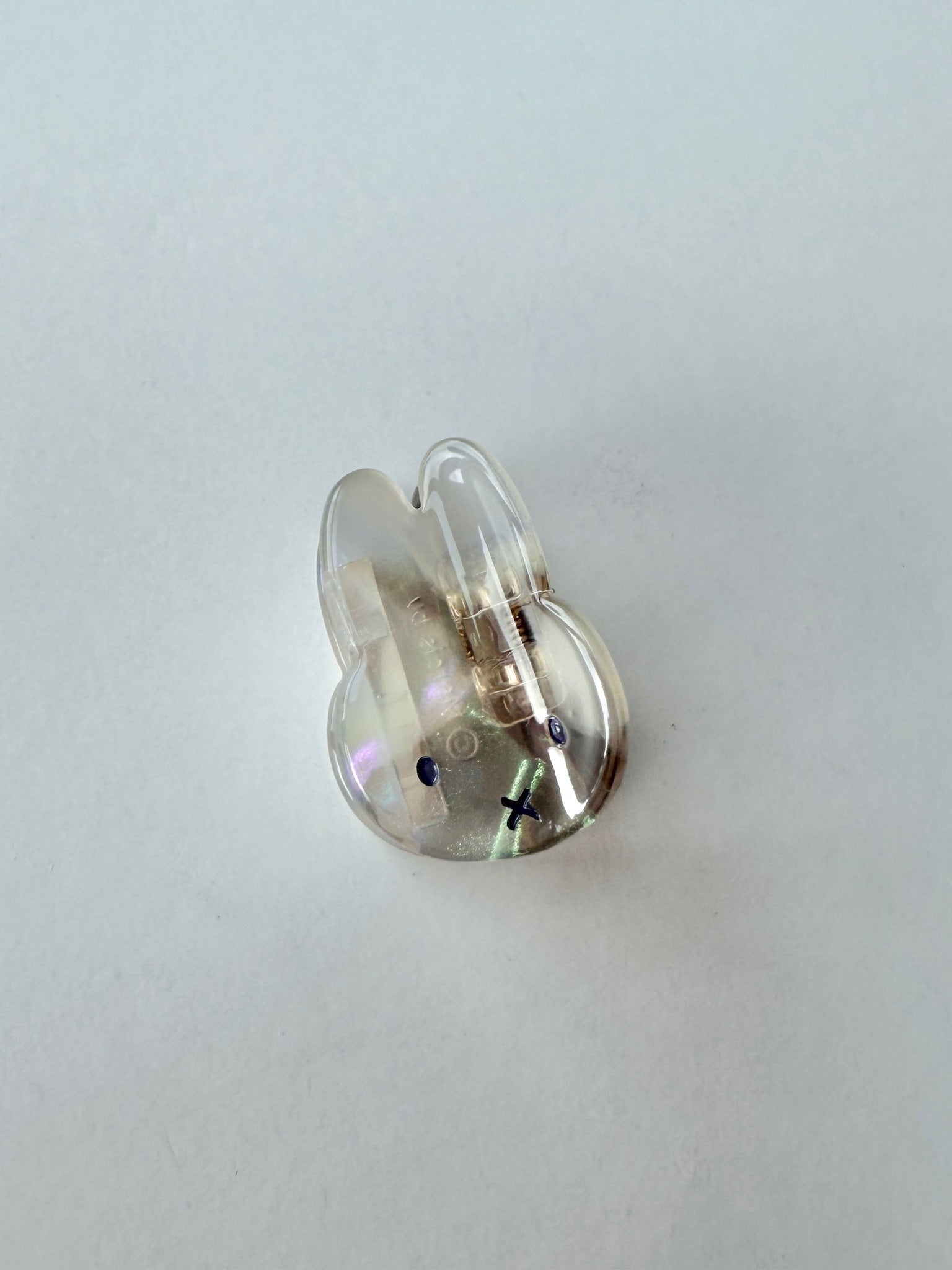 Miffy Pearlized Hair Claw, Mini, Grey