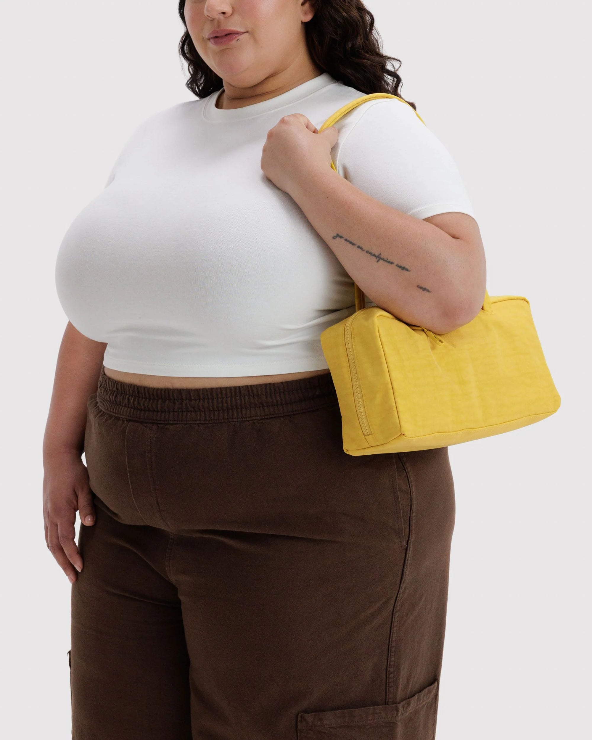 Nylon Bowler Bag, Sunflower