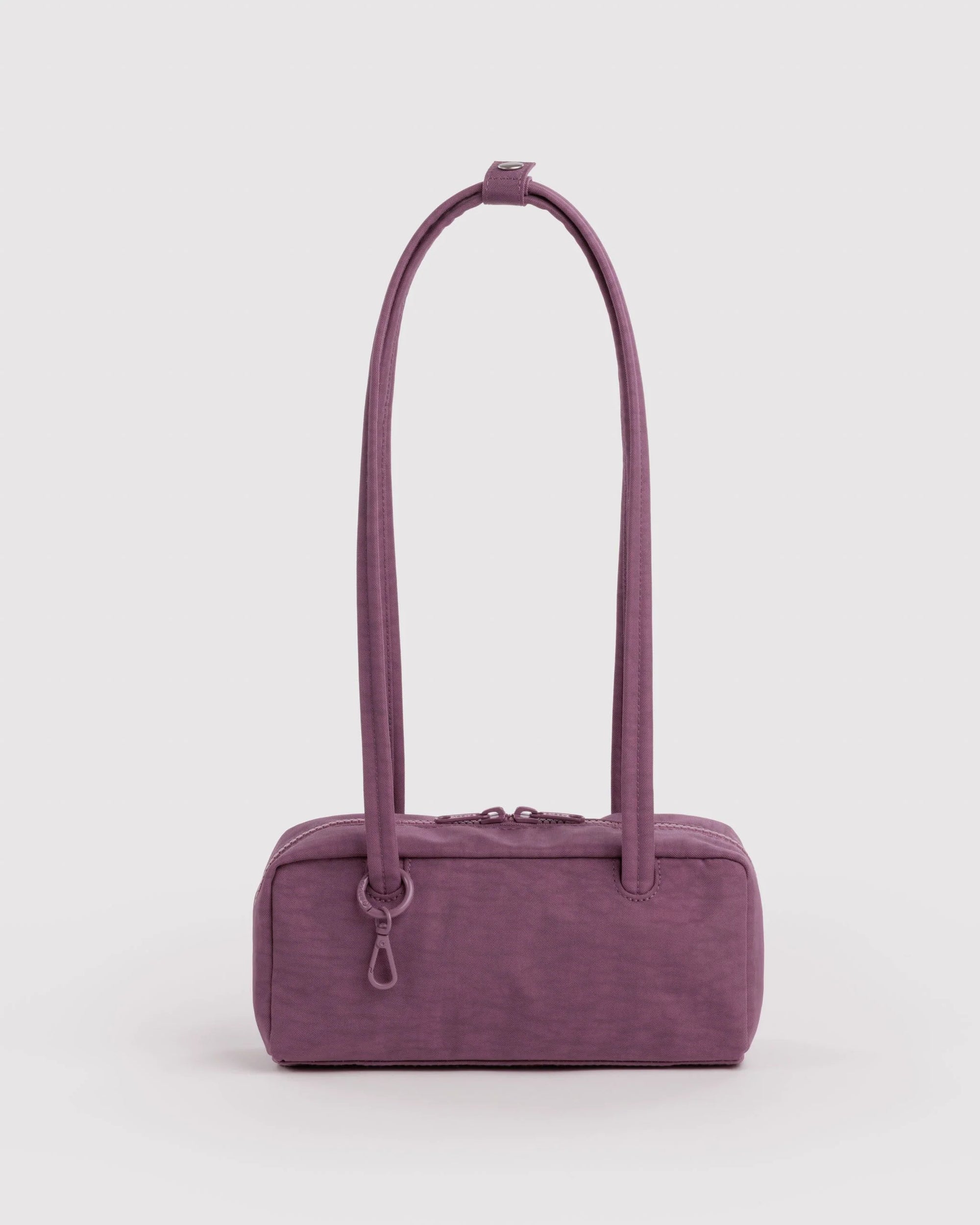 Small Nylon Bowler Bag, Wild Plum