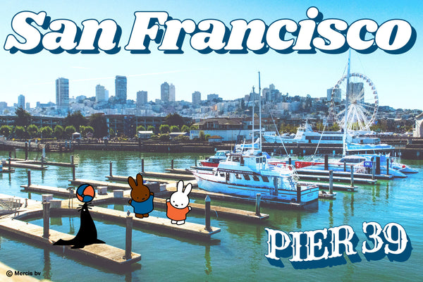 SF Miffy Postcard, Miffy SF Seal Pier 39