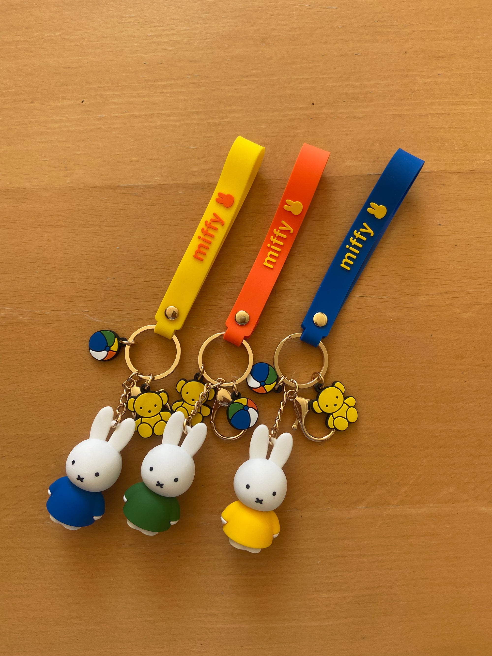 Miffy Rubber Keychain with Lanyard