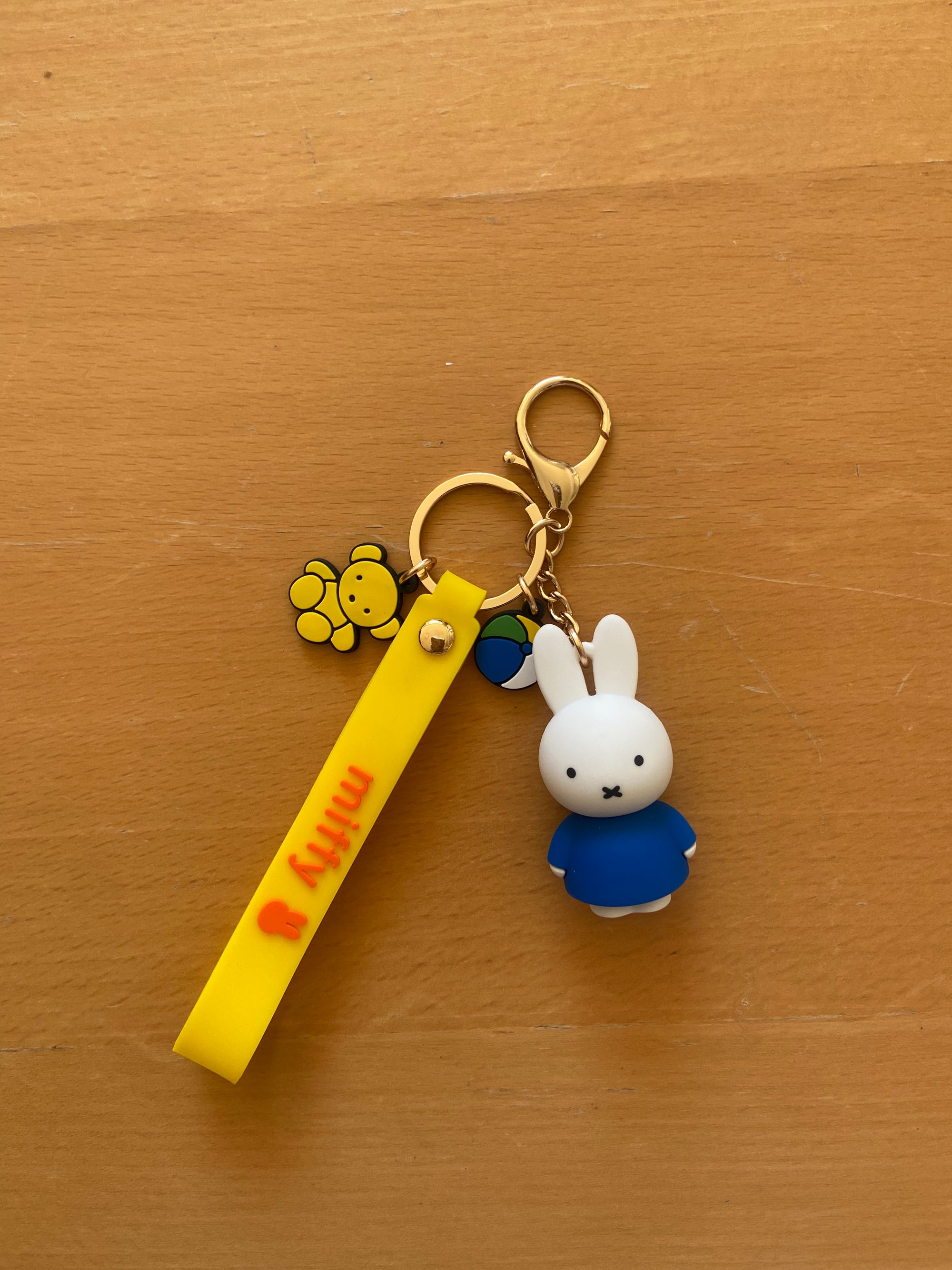 Miffy Rubber Keychain with Lanyard