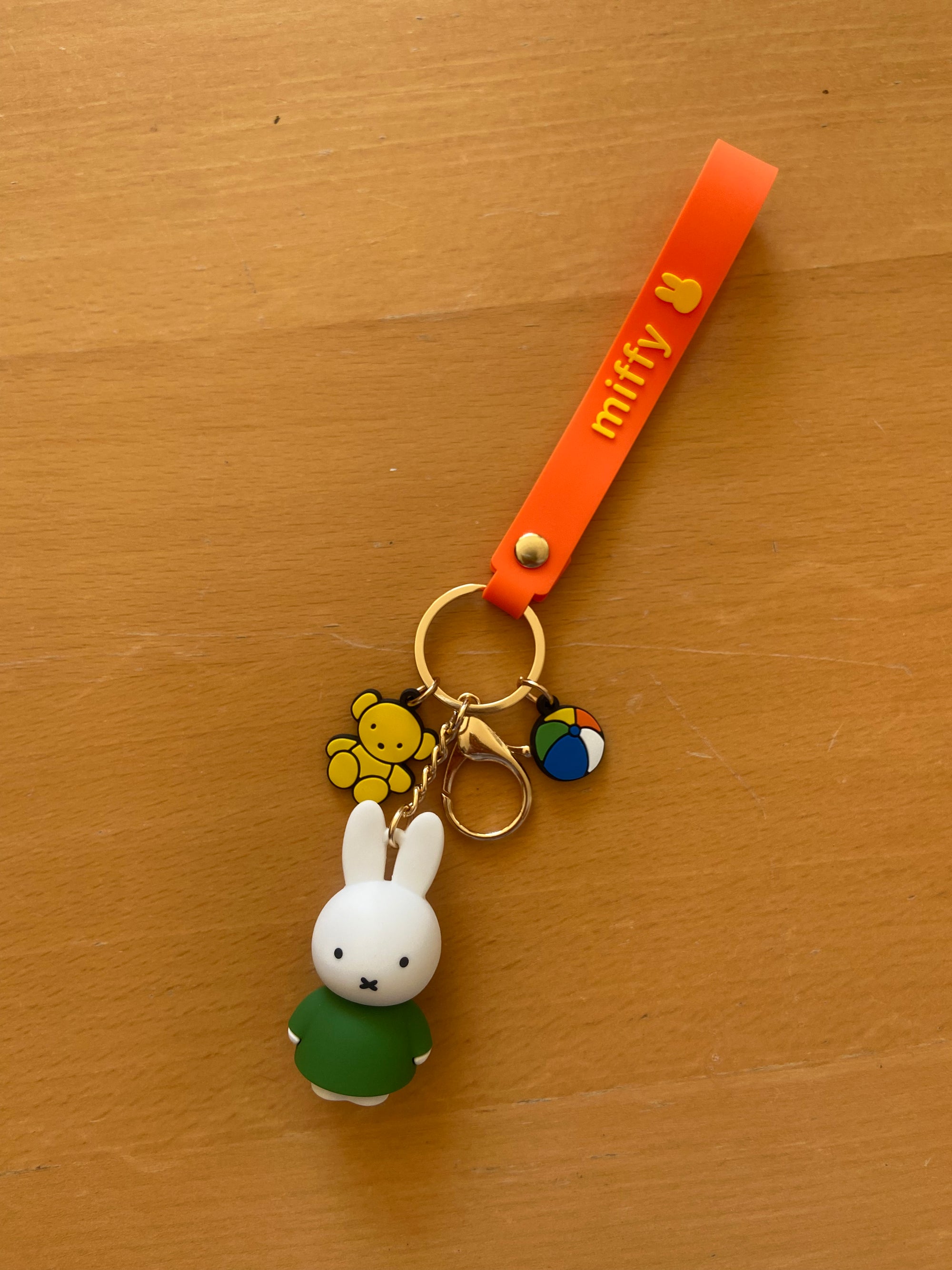 Miffy Rubber Keychain with Lanyard