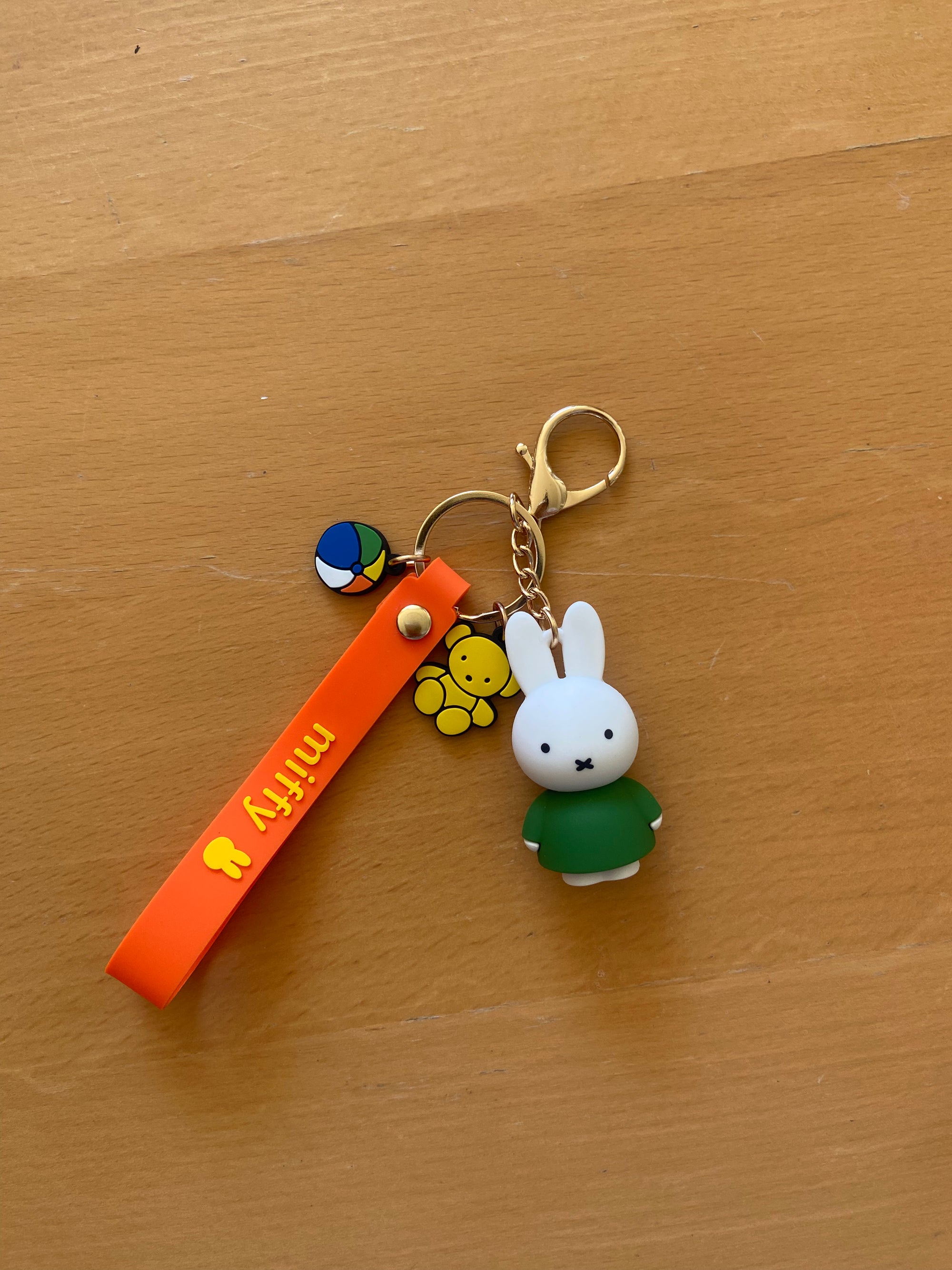 Miffy Rubber Keychain with Lanyard
