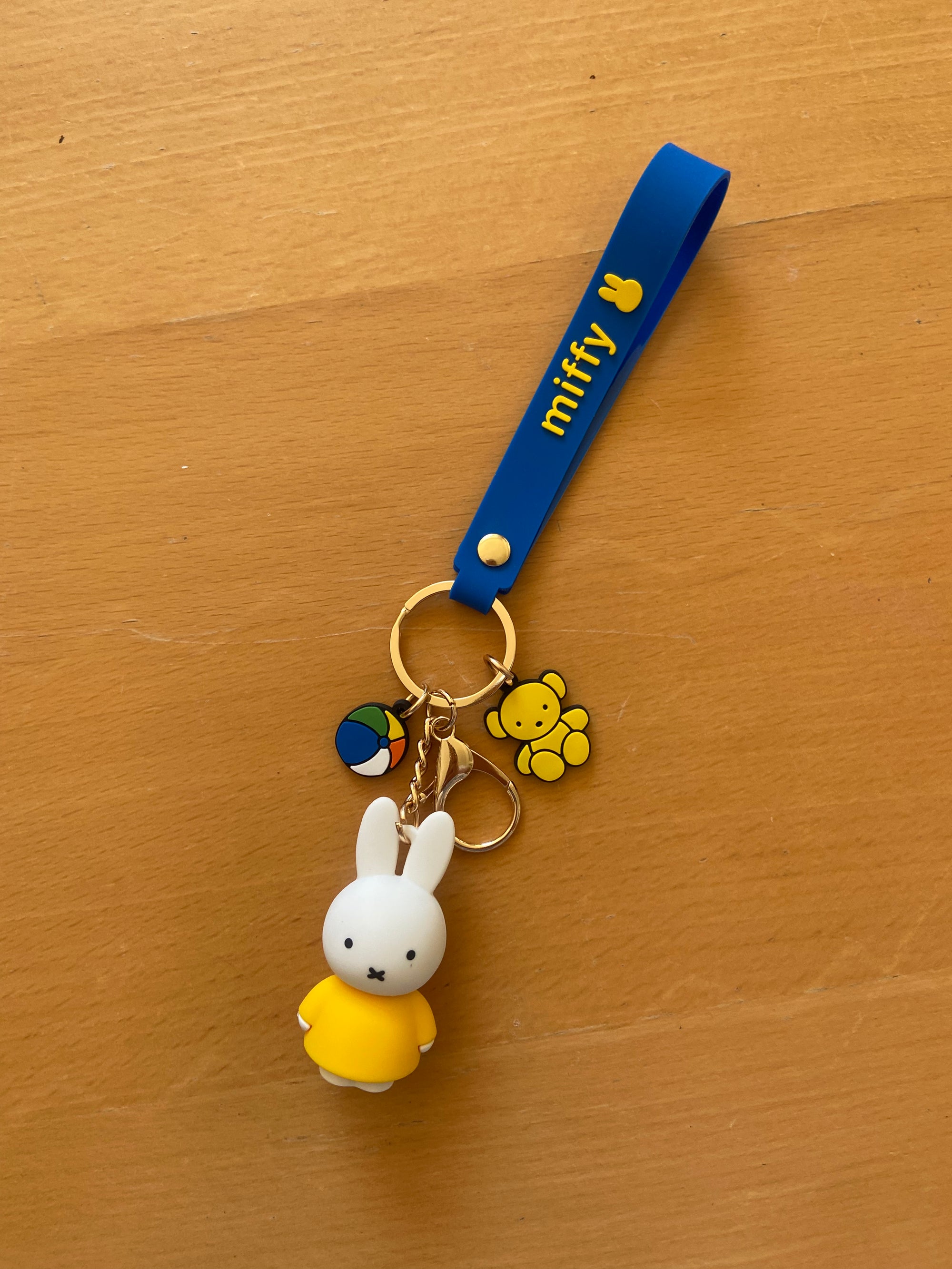 Miffy Rubber Keychain with Lanyard