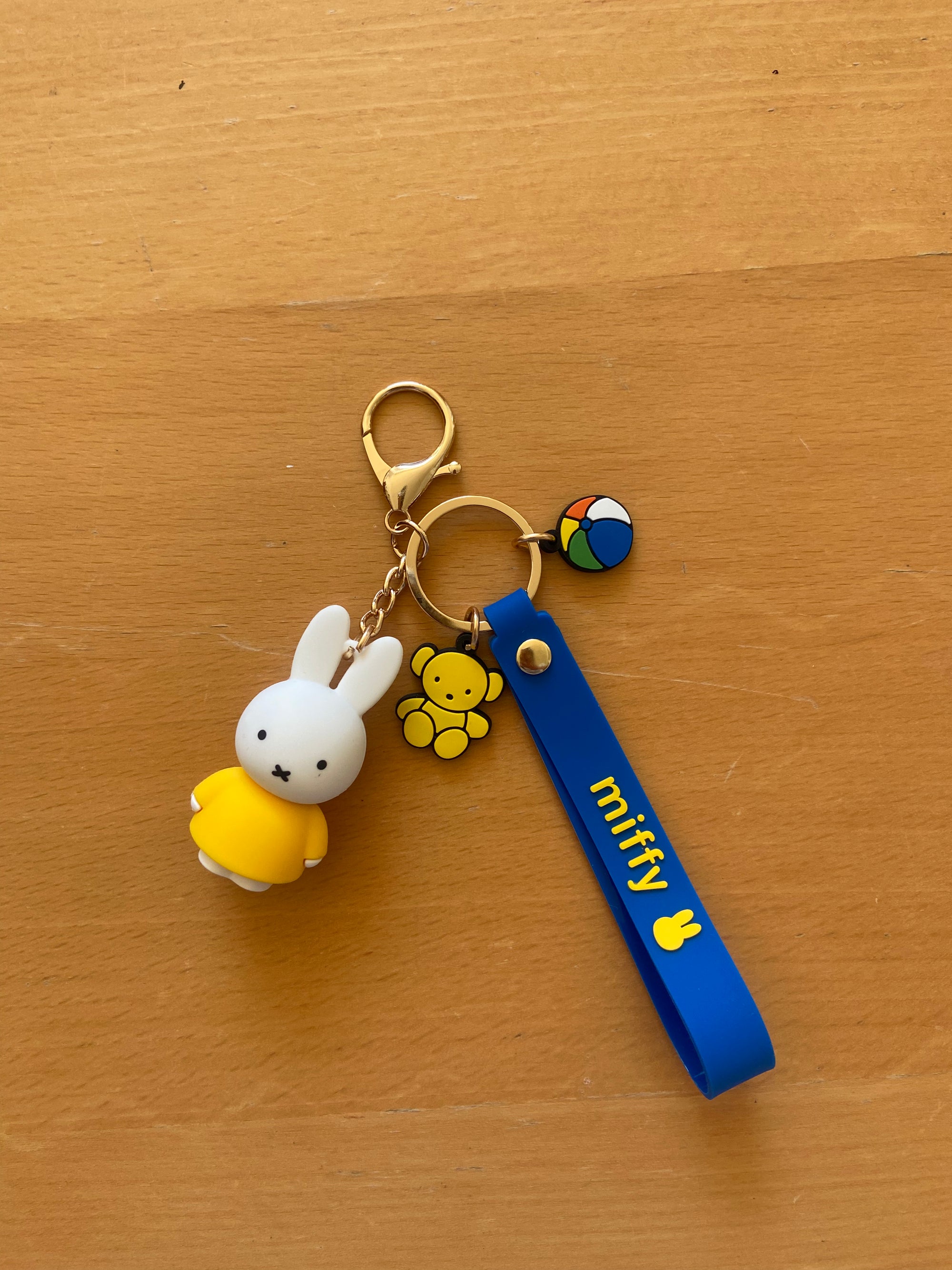 Miffy Rubber Keychain with Lanyard